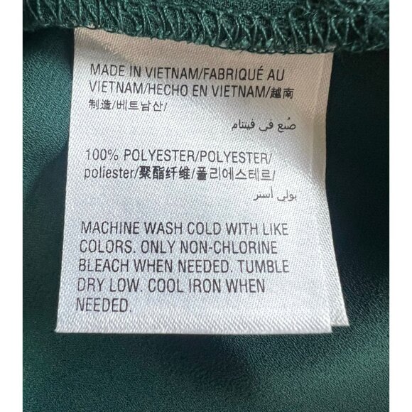 INC International Concepts Military Hunter Forest Button-Up Blouse Size Medium - Picture 3 of 16